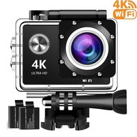 4K Action Camera, 16MP WiFi Ultra HD Underwater Waterproof 30M Sports Camcorder with 170° Degree Wide Angle Lens, 2Rechargeable Batteries and Mounting Accessories Kits 4KF003