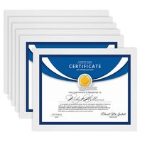 Icona Bay 8.5x11 Diploma Frame (6 Pack, White), White Sturdy Wood Composite Certificate Frame, Document Frame Bulk, Wall or Table Mount, Set of 6 Exclusives Collection