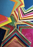 School Smart Creative Paper Pack - Assorted Sizes - Set of 166 - Assorted Colors