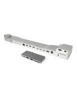 LandingZone 2-Item Bundle: Docking Station and USB Type-C Hub for The 15-inch MacBook Pro with Touch Bar Models A1707 & A1990 Released 2016 to 2018 (15-inch Silver Docking Station, Space Grey Hub)