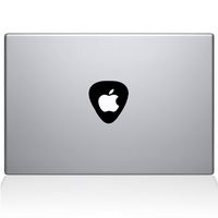 The Decal Guru Guitar Pick Decal Vinyl Sticker, 11" MacBook Air, Black (2305-MAC-11A-BLA)