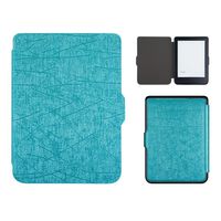 For KOBO CLARA HD 6inch Case Cover, Tablets E-books Texture Case Tablet Case Kindle Folding Folio Case for KOBO CLARA HD 6inch (blue)