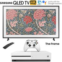 Samsung QN49LS03RA The Frame 3.0 49" LS03R QLED Smart 4K UHD TV (2019 Model) with Microsoft Xbox One S 1TB Console