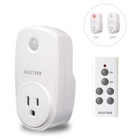 Beastron Remote Control Electrical Outlet Switch for Lights and Household Appliances with A 100 ft.Range, White (1Pack)