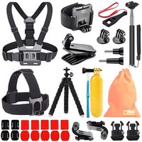 Kitway Camera Accessories Kit for GoPro Max, Hero 8 Black, Hero 7 Black 6 5 4 3+ 3 2 1/ A kaso EK7000 SJCAM DJI Osmo Pocket Wewdigi EV5000 1 DBpower N6 Crosstour