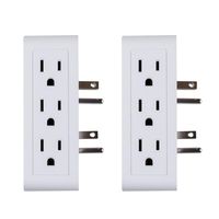 Ideaworks Set of 2- Slim Multi Plug Outlets