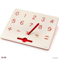 Play22 Magnetic Drawing Board - STEM Educational Learning ABC Letters Kids Drawing Board - Writing Board for Kids Erasable - Magnetic Doodle Board - Includes A Pen - Best Gift for Kids (Numbers)
