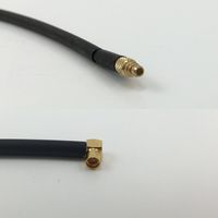 12 inch RGU178 MMCX MALE to MMCX FEMALE ANGLE Pigtail Jumper RF coaxial cable 50ohm High Quality Quick USA Shipping