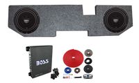 2) ROCKFORD R2SD4-12 12 Inch Subwoofers + Dodge Ram Quad Cab Box + Amp + Wiring