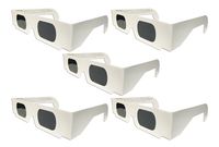 The Eclipser Safe Solar Eclipse Glasses CE Certified - 5 Pack White