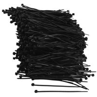 Lantee Black Zip Ties,Heavy Duty, Multi-Purpose, (2000 Pieces), 3"