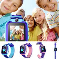 Children SOS Smart Watch Two-Way Voice Wrist Tracker Watches with GPS/Real Time Positioning/SOS Emergency Alarm/Voice Messages, Kids Students Wrist Watches, The Best Birthday Gifts Ever