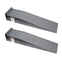 BISupply Vehicle Service Ramp Set - 6.6in Car Lift, 5 Ton Heavy Duty Truck Ramps for Vehicle Maintenance, 2 Pack