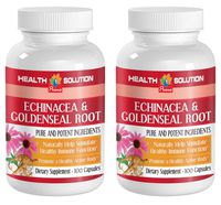 Echinacea Powder - ECHINACEA and GOLDENSEAL Root - Strengthen The Body (2 Bottles)