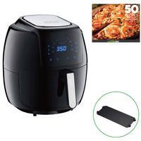 GoWISE USA GW22931 8-in-1 Digital Air Fryer with Recipe Book, 7-Qt, Black