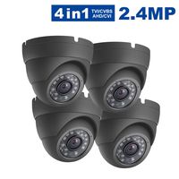 Dome Security Camera Anpvees Hybrid HD 1080P 4 in 1 TVI/CVI/CVBS/AHD Security Cameras, Waterproof Outdoor/Indoor Day & Night Vision 3.6mm Lens for CCTV Camera System-Grey(4Pack)