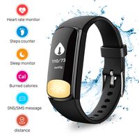 Waterproof Smart Watch with Heart Rate Monitor Blood Pressure Touchscreen Smart Bracelet Compatible iOS Android Samsung Phones (0.96 inch)