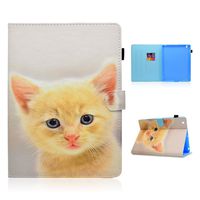 iPad 2 Case,iPad 3 Case, Rosa Schleife Painted iPad 4 Case Slim Fit Folio Card Holder PU Leather Case Smart Protective Cover Auto Wake Sleep Magnetic Cover for Apple iPad 2/3/4 - Lovely Cat