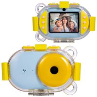 Abdtech Digital Camera for Kids, Waterproof Camera Underwater Kid Video Action Camcorder with 2.4 Inch Screen 16GB TF Card , Best Idea Toys Gifts for 4-10 Year Old Girls Boys Outdoor Party( Blue )