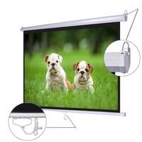 Koval Inc. 72" Diagonal 4:3 Manual Pull Down Wall Mount Matte Projector Screen (72" 4:3)