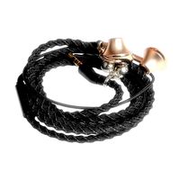 【Newest Earphone in 2019】Bracelet Earphone,2019 Earphone Bass headphones,Wristband Earphone, In-ear Earbuds Hifi Stereo Headset with Waterproof IPX5, Fashion Hand strap for Sport Necklace 182 (Black)