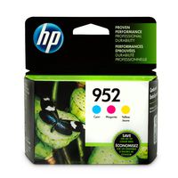HP 952 | 3 Ink Cartridges | Cyan, Magenta, Yellow | L0S49AN, L0S52AN, L0S55AN