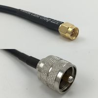 6 inch RG174 SMA MALE to PL259 UHF Male Pigtail Jumper RF coaxial cable 50ohm High Quality Quick USA Shipping