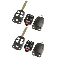 Case Shell Key Fob Keyless Entry Remote fits Honda Odyssey 2011 2012 2013 (N5F-A04TAA), Set of 2