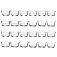 Juvale Clear Glass Tealight Candle Holders (24 Pack) 1 x 2 Inches