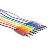 Hosa CPP-845 1/4" TS to Same Unbalanced Patch Cables, 1.5 Feet
