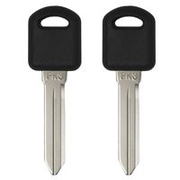 Keyless2Go New Uncut Replacement PK3 Transponder Ignition Car Key B97 (2 Pack)