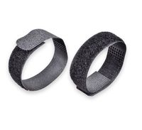 Fastening Tape Cable Ties by Conwork Reusable Double Side Hook & Loop Strap Cord Management 40-Pack (8" Long / 3/4" Wide, Black)