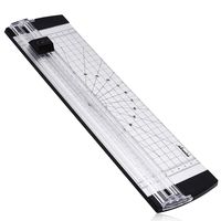 A4 Guillotine Paper Cutter, Portable Scrapbooking Paper Trimmer Tool with Automatic Security Safeguard for Craft Paper, Coupon, Label and Cardstock - 14inch