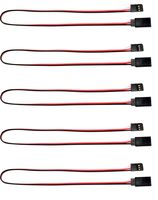 Apex RC Products 12" / 300mm Futaba Style Servo Extension - 5 Pack 1013