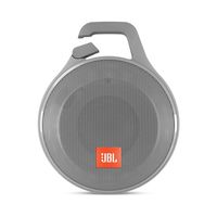 JBL Clip+ Splashproof Portable Bluetooth Speaker, Gray