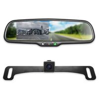 Master Tailgaters OEM Rear View Mirror with 4.3" LCD Screen and Waterproof 170° Backup Camera Kit