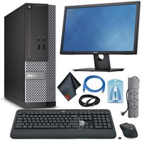 Dell OptiPlex 3020 Desktop Computer - Intel Core i5 i5-4590 3.30 GHz + Wireless Keyboard & Mouse + 22 Inch Monitor (Renewed)