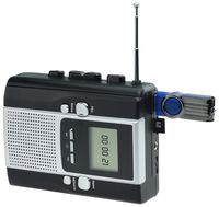 DIGITNOW BM001-US Portable Radio Cassette Recorder, Cassette Tape to Mp3 Converter and Radio to Mp3 Recorder with Voice Recording Feature, Used As a Walkman