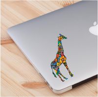 Giraffe Flower Stained Glass Theme Skin Laptop Decal Love Skin Laptop Sticker Quote Decals Computer Vinyl Sticker