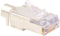 Platinum Tools 100022 EZ-RJ45 Shielded Cat5e/6 External Ground, 50-Pack
