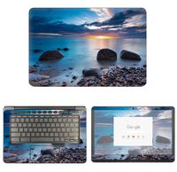 decalrus - Protective Decal Serene Rockscape Skin Sticker for HP ChromeBook 14-CA061DX (14" Screen) case Cover wrap HPchrmbk14_CA061dx-255
