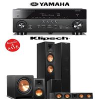 Klipsch RP-260F 5.1 Reference Premiere Home Theater System with Yamaha RX-A760BL 7.2-Ch Network A/V Receiver