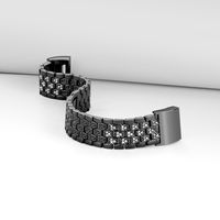 Kendd Band Compatible Fitbit Charge 2 - Synthetic Jewelry Bracelet Adjustable Watch Band Compatible Fitbit Charge 2 Fitness Tracker.Silver,Gold,Rose Gold,Black