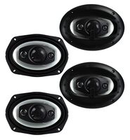 4) New Boss Riot R94 6x9" 1000W 4 Way Car Coaxial Audio Speakers Stereo