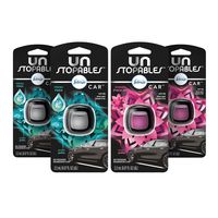 Febreze Car Unstopables Air Freshener Vent Clips, 2 Fresh and Shimmer Scent, 4 Count