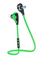 Bluetooth Headphones V4.1 EDR Wireless Sport Headset with Sweat Proof Earbuds, Noise Cancelling, APT-X/Mic Ideal for Running/Gym/Workout (Green)