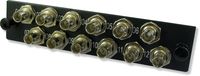 Lynn Electronics 12 Fiber ST Singlemode Adapter Strip, 12 Simplex ST Ports, LGX Footprint