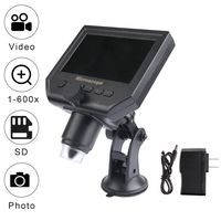 Lifeengine Innovative Portable Smart LCD Digital Microscope G600 4.3 inch LCD HD 1-600X 3.6MP High Expansion 1080P/720P/VGA Image Sensor with Adjustable Stand for QC/Industrial/Collection Inspection