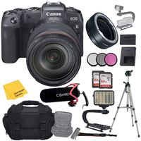 Canon EOS RP Mirrorless Digital Camera and RF 24-105mm  f/4L is USM with Mount Adapter + Pro Accessory Kit