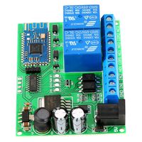 Bluetooth Relay Module, 2 Channel Relay Bluetooth Module Smart Phone Bluetooth Remote Control Switch for iOS Android